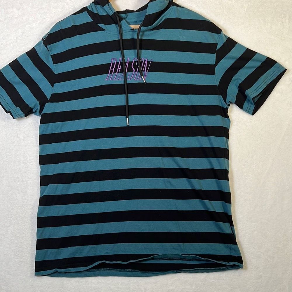 Reason clothing brand shirt sleeve hoodie pullover - Men Large‎